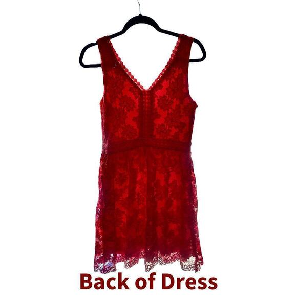 Soieblu Emotions Crochet Dress in Red - EUC - Picture 9 of 12